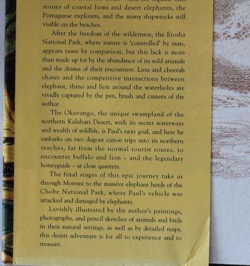 Desert Adventure by Paul Augustinus. In search of wilderness in Namibia and Botswana.