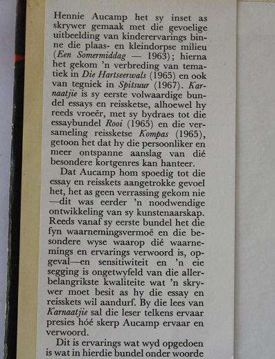 Karnaatjie deur Hennie Aucamp