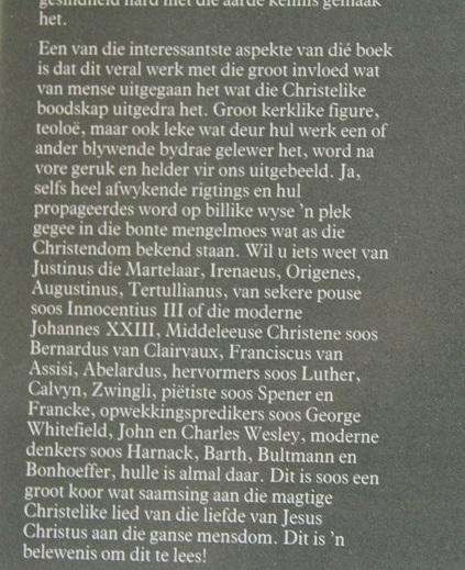 Die geskiedenis van die Christendom. Redakteurs: Briggs, Linder, Wright en Fensham