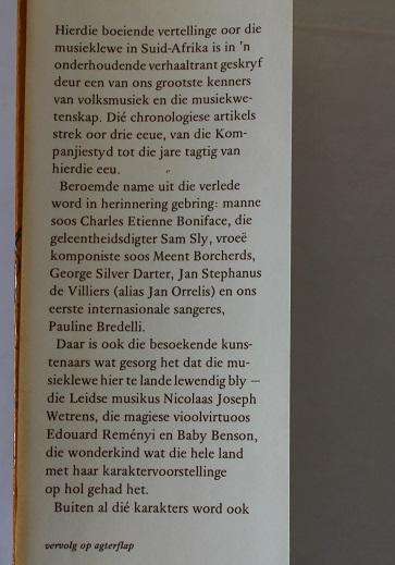 Solank daar musiek is... deur Jan Bouws. Musiek en musiekmakers in Suid-Afrika 1652-1982