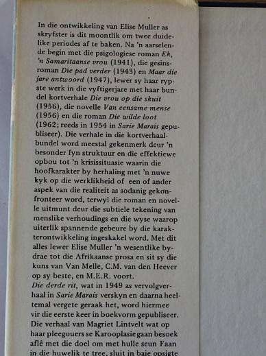 Die derde rit deur Elise Muller