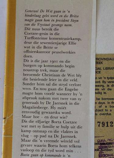 Boeta gaan op Kommando deur H.S.  van Blerk. Jeugverhaal tydens Anglo-Boereoorlog.