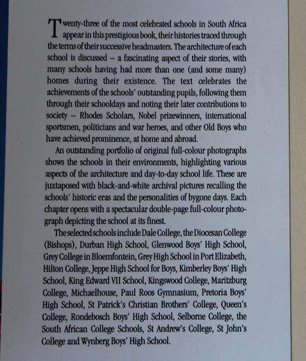 Historic Schools of South Africa by P. Hawthorne and B. Bristow