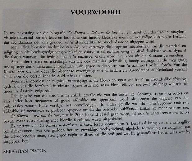 Gé Korsten deur Sebastian Pistor. Beeld van 'n tenoor