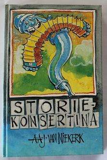 Storie-konsertina deur A.A.J. van Niekerk. Humoristiese verhale.