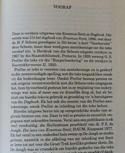 Joernaal van 'n Trek geredigeer deur Gustaf S. Preller. Uit die dagboek van Erasmus Smit