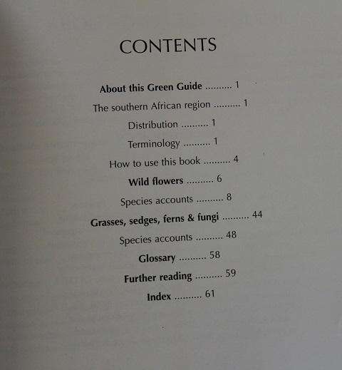 Southern African green guide. Flowers, grasses, ferns and fungi by Elsa Pooley.