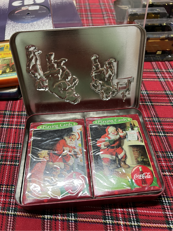 Coca Cola playing cards in collectible tin