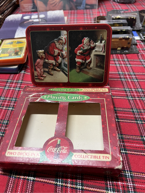Coca Cola playing cards in collectible tin