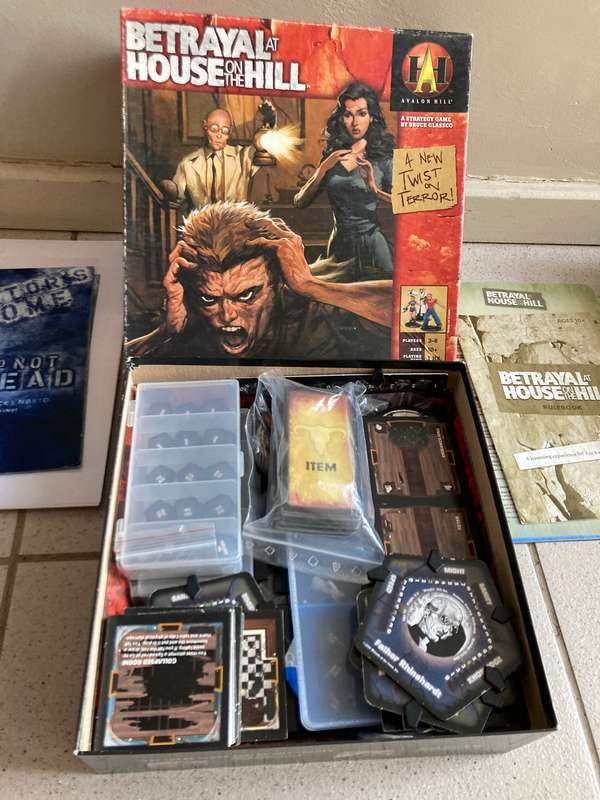 Betrayal at House on the Hill & Zombies!!! board games