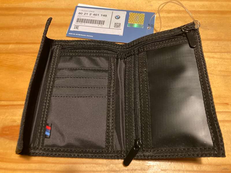 BMW Genuine Black M Motorsport Nylon Wallet