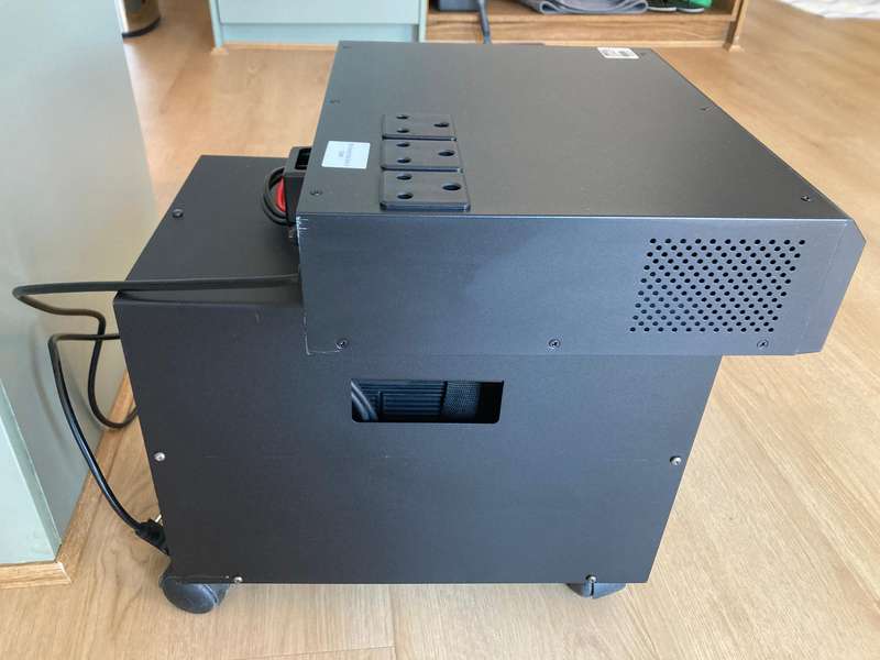 Mecer 1200VA 720W 12V Inverter + Battery Metal Trolley Box