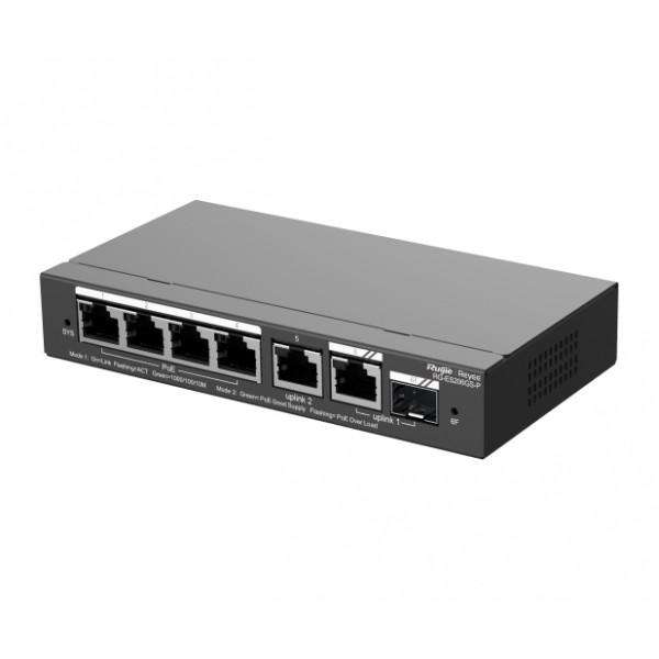 Reyee 6 Port Gigabit with 4 PoE 54W Smart Managed Switch