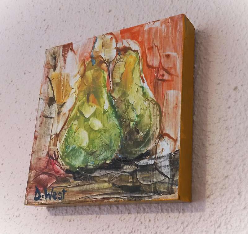 2 Pears in Oil on Canvas