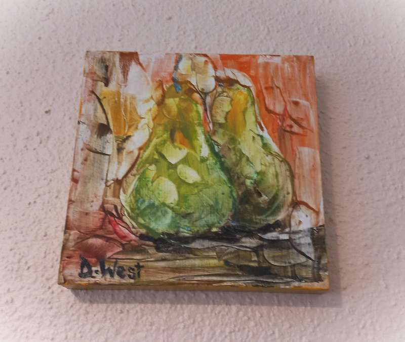 2 Pears in Oil on Canvas