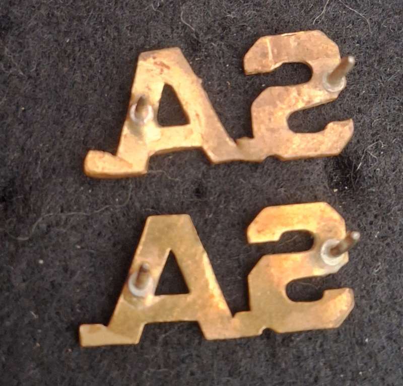 SADF - SA TITLE BADGES PAIR - PINS INTACT