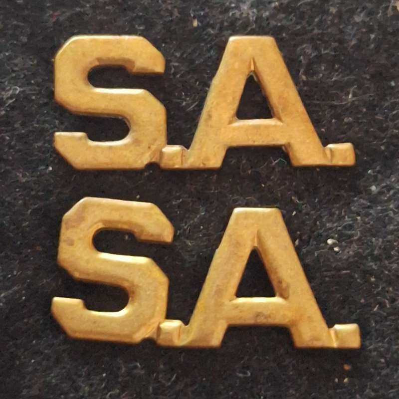 SADF - SA TITLE BADGES PAIR - PINS INTACT