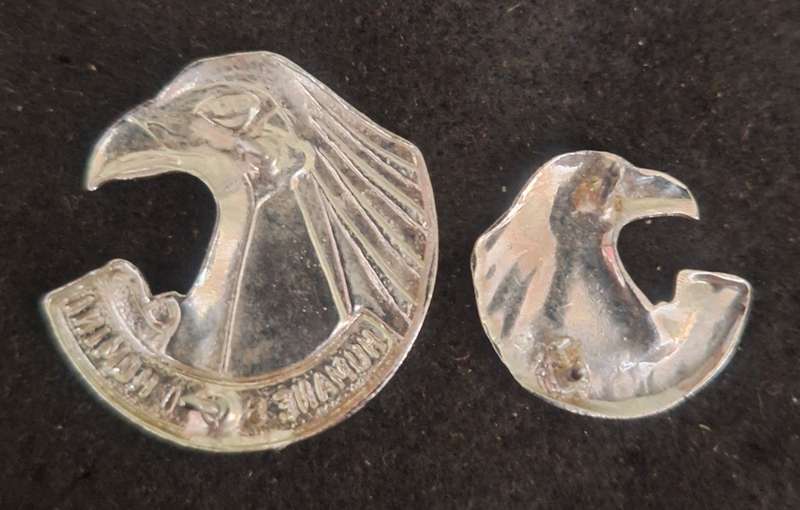 SADF - PERS SERVICES COLLAR BADGE LOT  - (1 X FULL SIZE & 1X MESS DRESS)