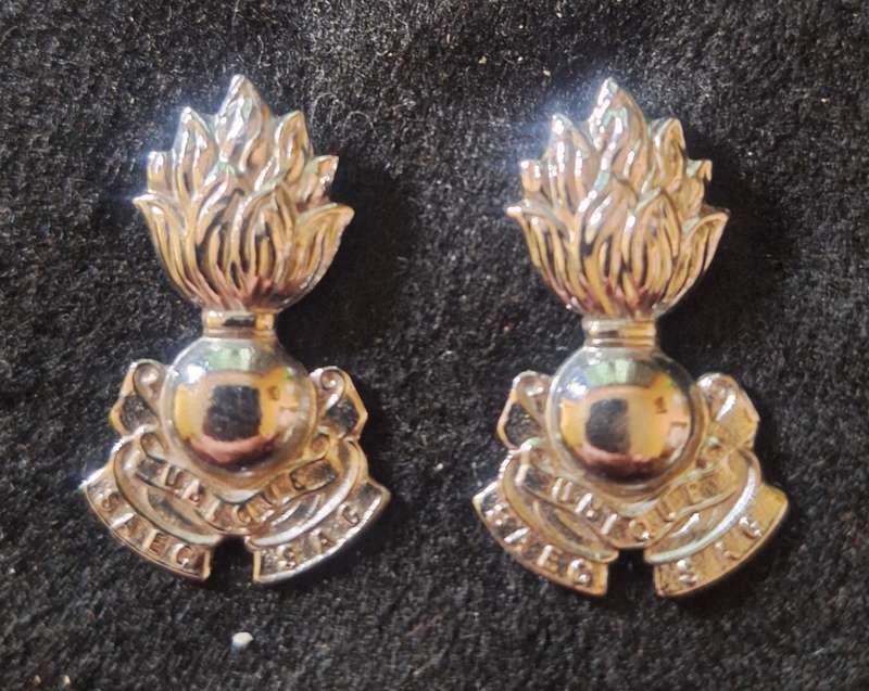 SADF - ENGINEERS COLLAR BADGES PAIR.