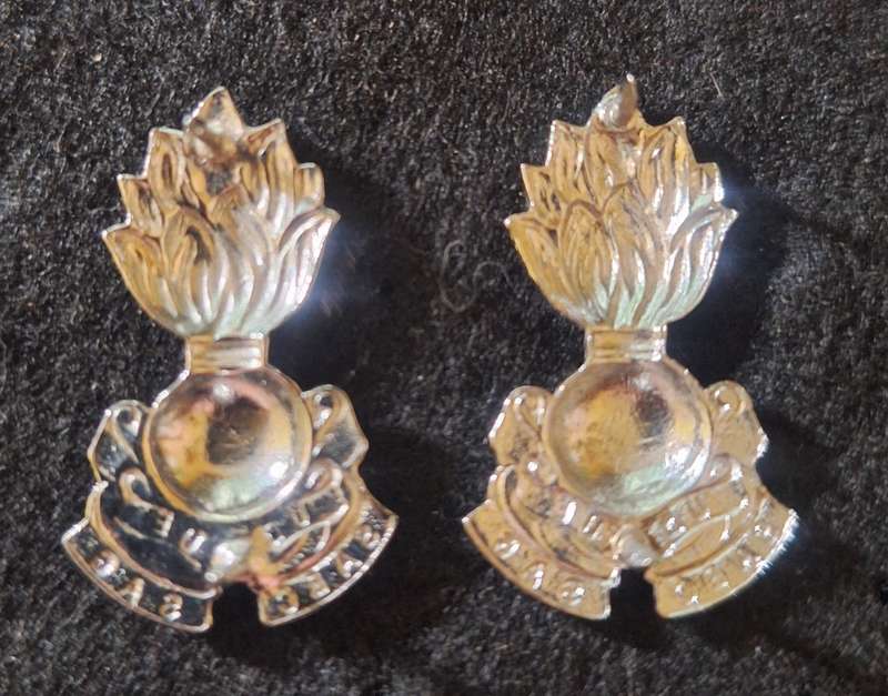 SADF - ENGINEERS COLLAR BADGES PAIR.