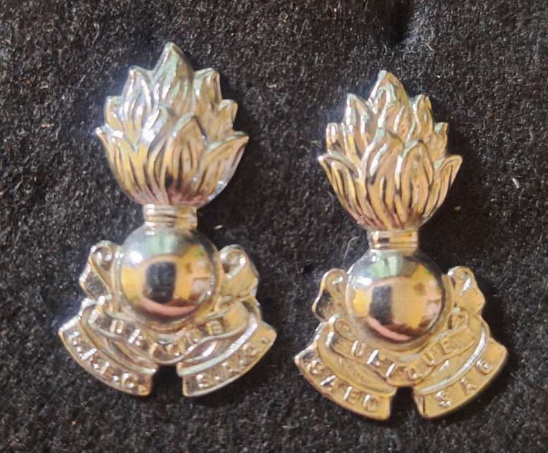 SADF - ENGINEERS COLLAR BADGES PAIR.
