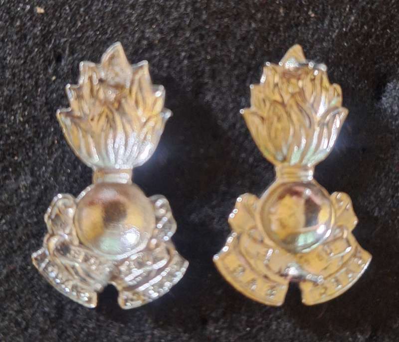 SADF - ENGINEERS COLLAR BADGES PAIR.