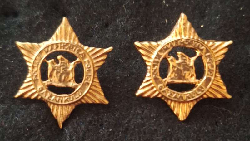 GAZANKULU POLICE MESS DRESS COLLAR BADGES -   PINS INTACT