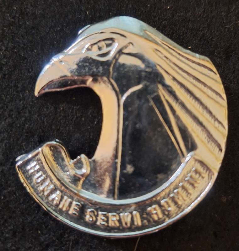 SADF Personnel Services Cap Badge - Screws Intact