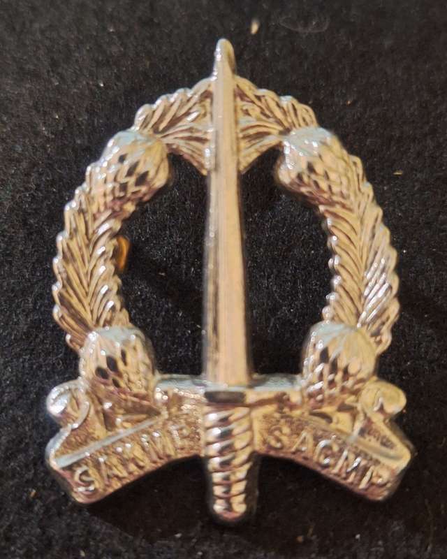 SADF -- MP CAP BADGE - SCREWS INTACT