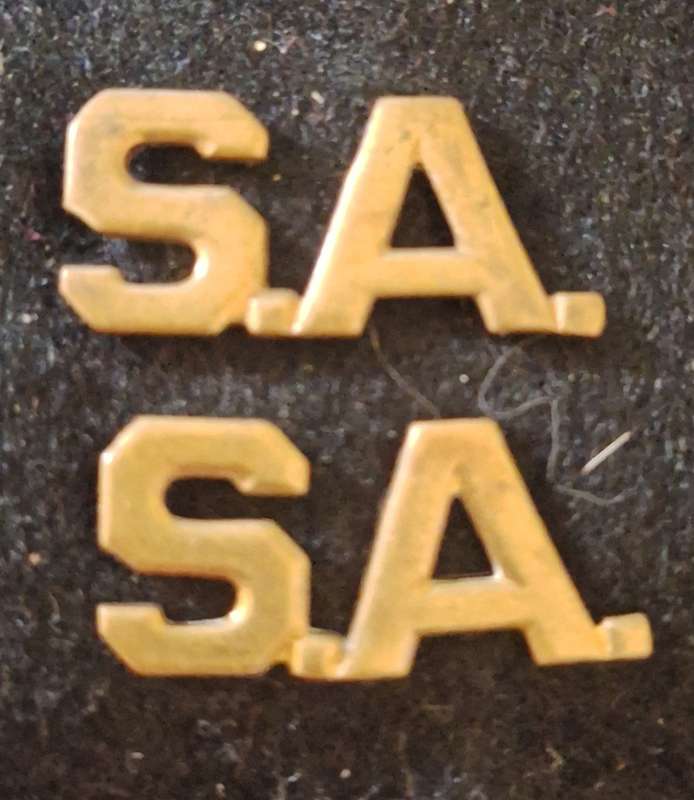 SADF - SA TITLE BADGES PAIR - PINS INTACT