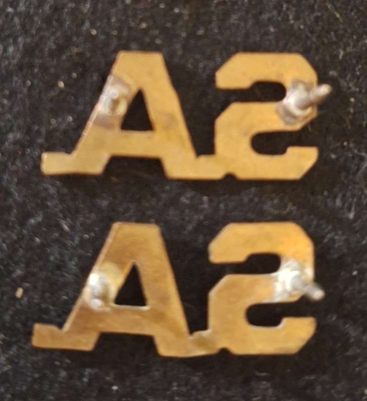 SADF - SA TITLE BADGES PAIR - PINS INTACT