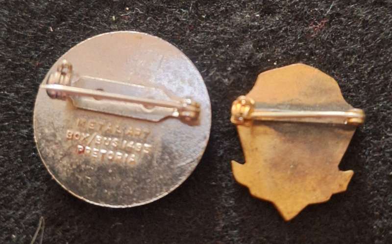 2 X UNIVERSITY OF POTCHEFSTROOM BADGES