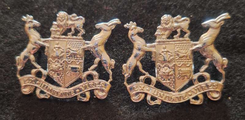 SADF - ARMY WO2 RANK BADGE PAIR - PINS INTACT