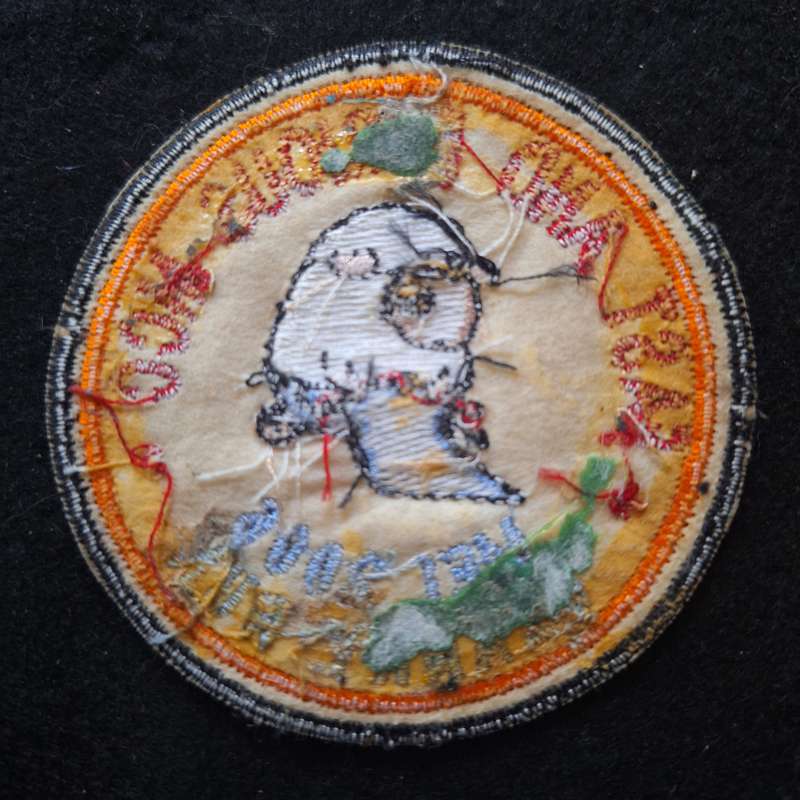 SOUTH AFRICAN BIKER PATCH (WORN) - GLUE STAINS ON THE REAR