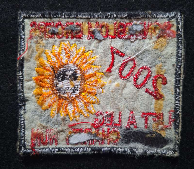 SOUTH AFRICAN BIKER PATCH (WORN) - GLUE STAINS ON THE REAR
