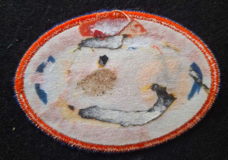 SOUTH AFRICAN BIKER PATCH (UNWORN) GLUE STAINS ON REAR