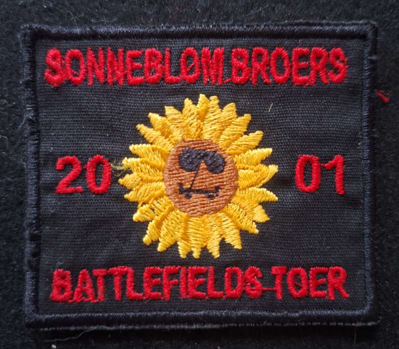 SOUTH AFRICAN BIKER PATCH (WORN) - GLUE STAINS ON THE REAR