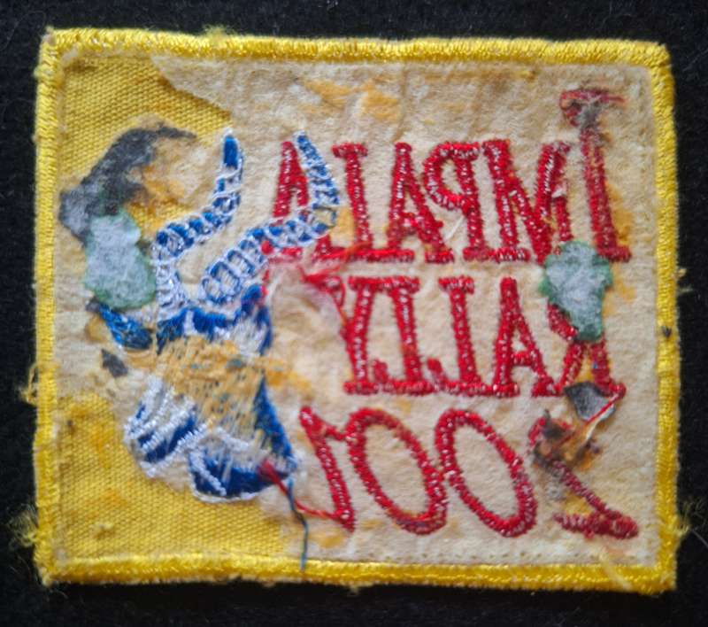 SOUTH AFRICAN BIKER PATCH (WORN) - GLUE STAINS ON THE REAR