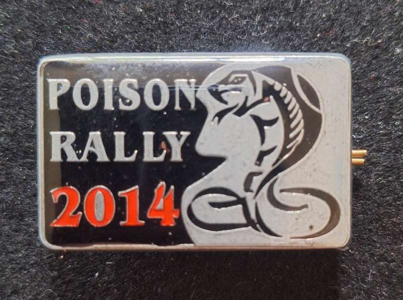 SOUTH AFRICAN BIKER BADGE - POISON RALLY