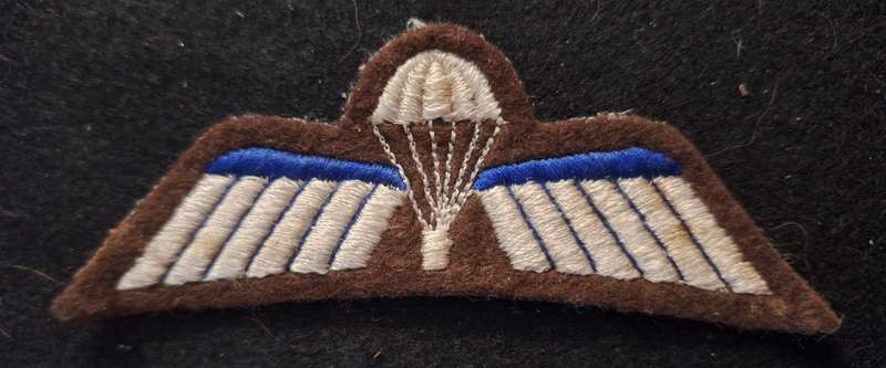 BELGIUM - BASIC PARACHUTIST - GLUE STAINS ON THE REAR