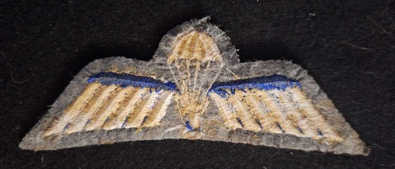 BELGIUM - BASIC PARACHUTIST - GLUE STAINS ON THE REAR