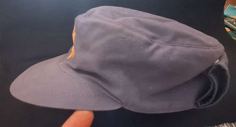 PRE 1994 LAW ENFORCEMENT FLAPCAP - MEASURES 57CM (WORN)