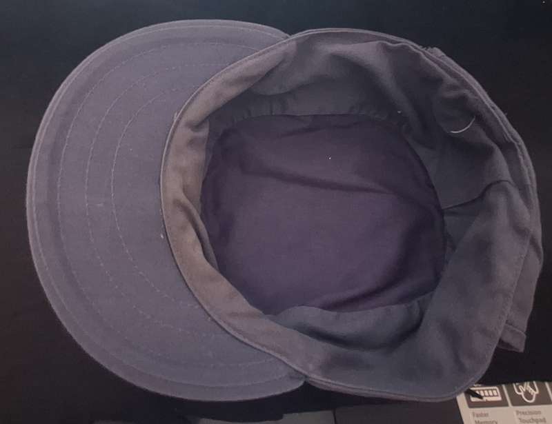 PRE 1994 LAW ENFORCEMENT FLAPCAP - MEASURES 57CM (WORN)