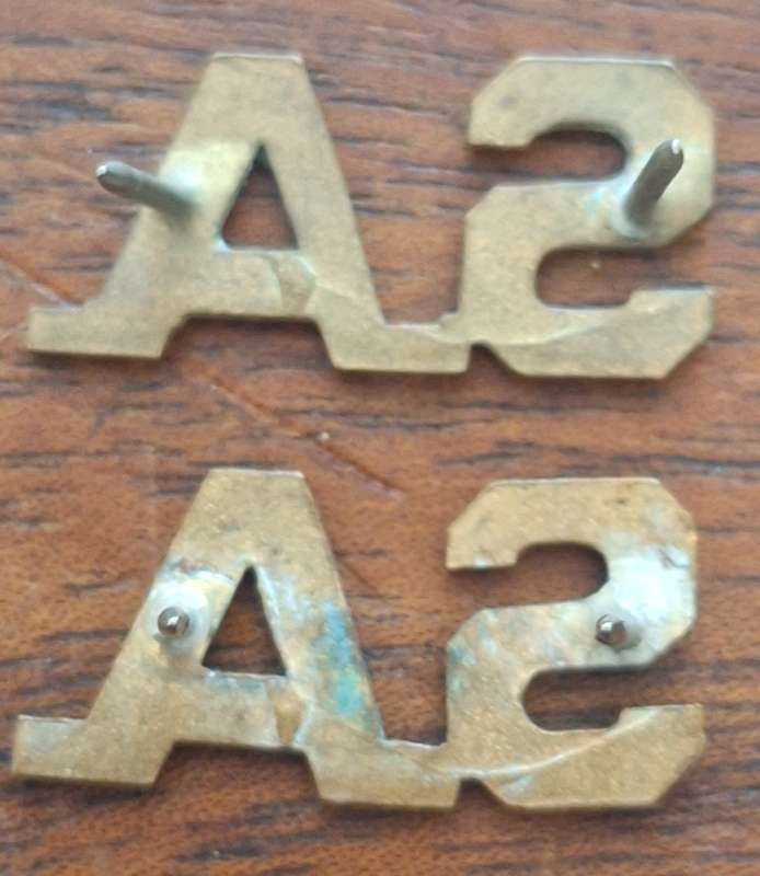 SADF - SA TITLE BADGES PAIR - PINS INTACT