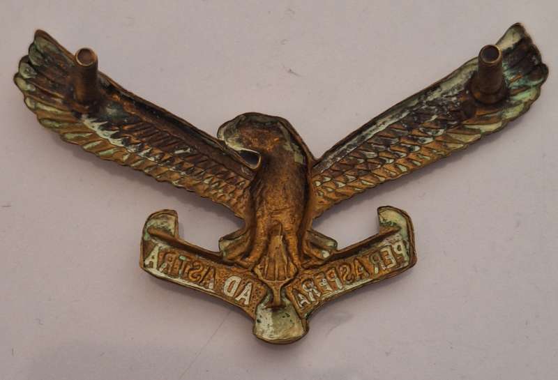 SAAF GILDING CAP BADGE - SCREWS INTACT