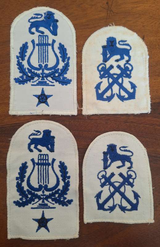 SA NAVY LOT OF 4 X MUSTERING PATCHES