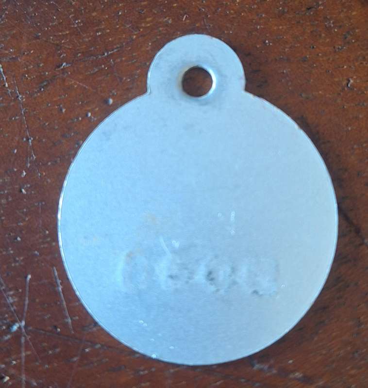 VINTAGE 1987 DOG LICENCE - LANGKLOOF
