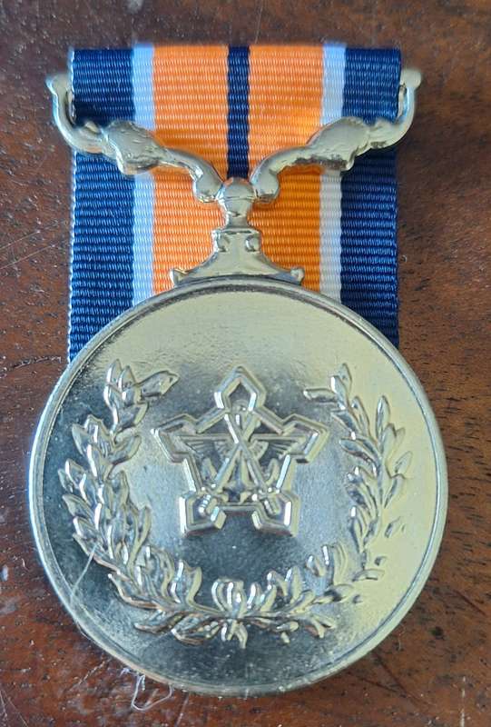 SADF GENERAL SERVICE MEDAL - FULL SIZE RIM NUMBERED