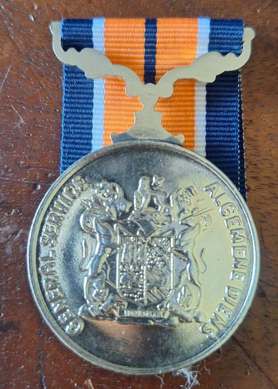 SADF GENERAL SERVICE MEDAL - FULL SIZE RIM NUMBERED