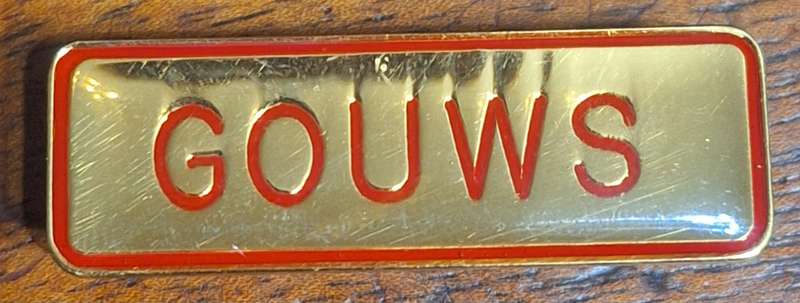 SADF - METAL STEPOUT DRESS NAME BADGE - GOUWS